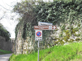 Indicazione stradella Valmarana