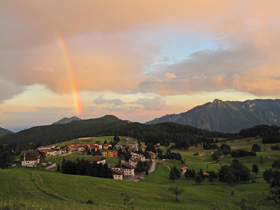 Panorama con arcobaleno